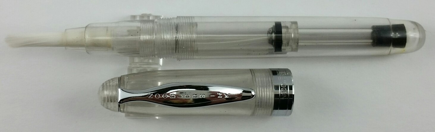 Clear Demo Brush Pen Noodler's Ink Ahab Ink Pump NEW 