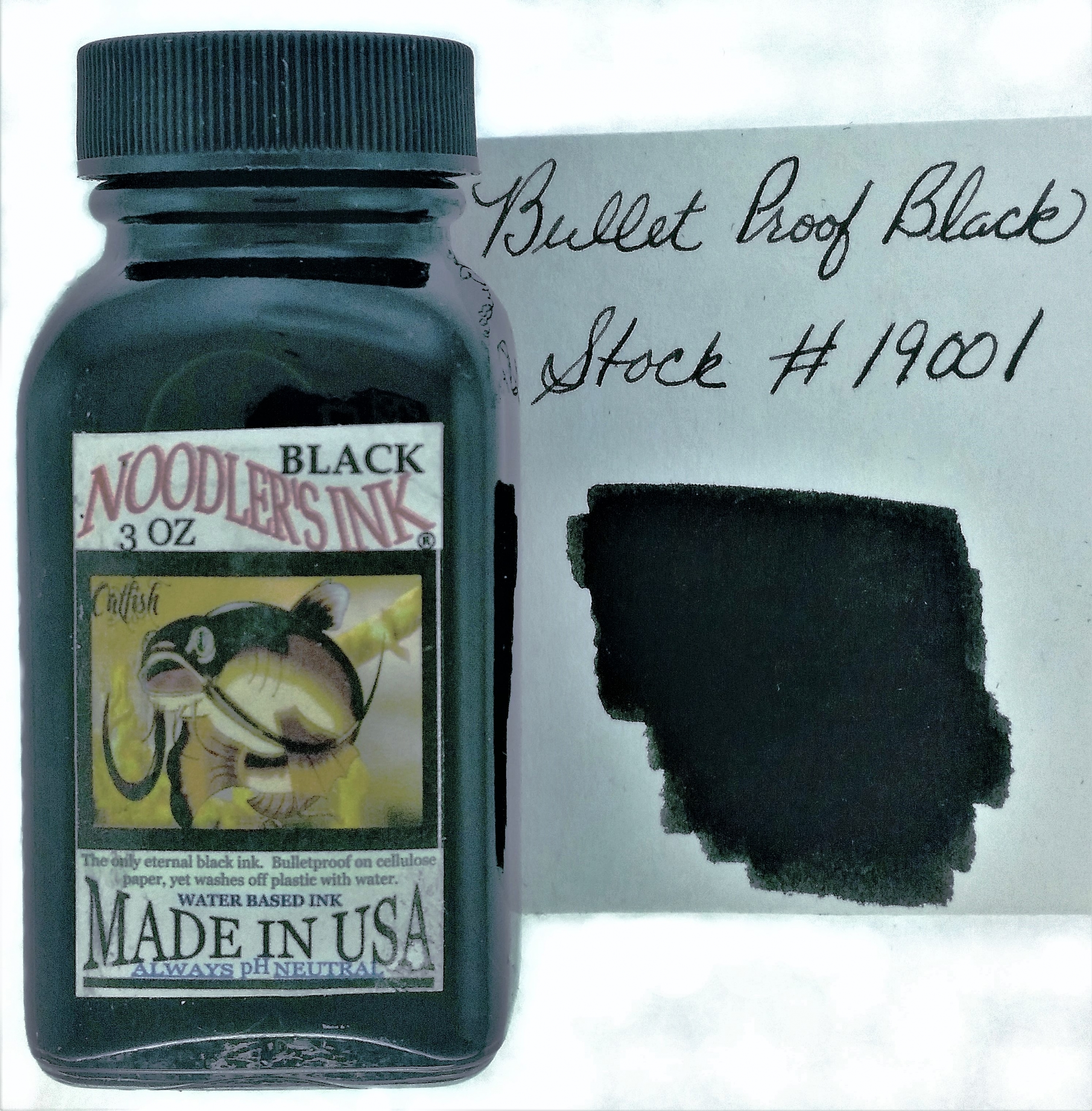 Noodler's Black Fountain Pen Ink - 3oz Bottle