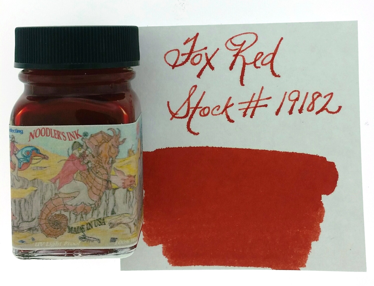 NOODLERS INK RED ~ a standard red ink color stock # 19002