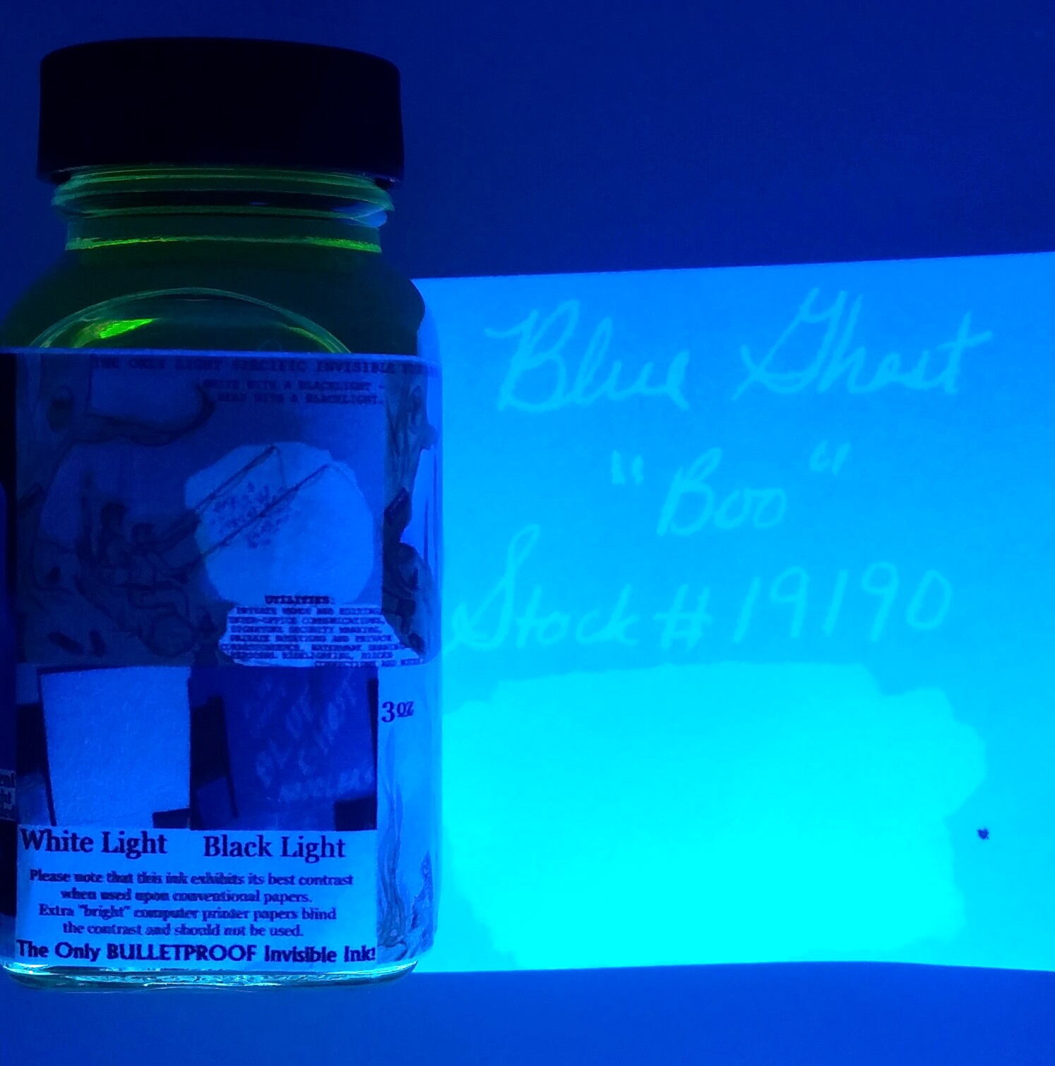 Noodler’s Bulletproof Blue Ghost Invisible Fountain Pen Ink