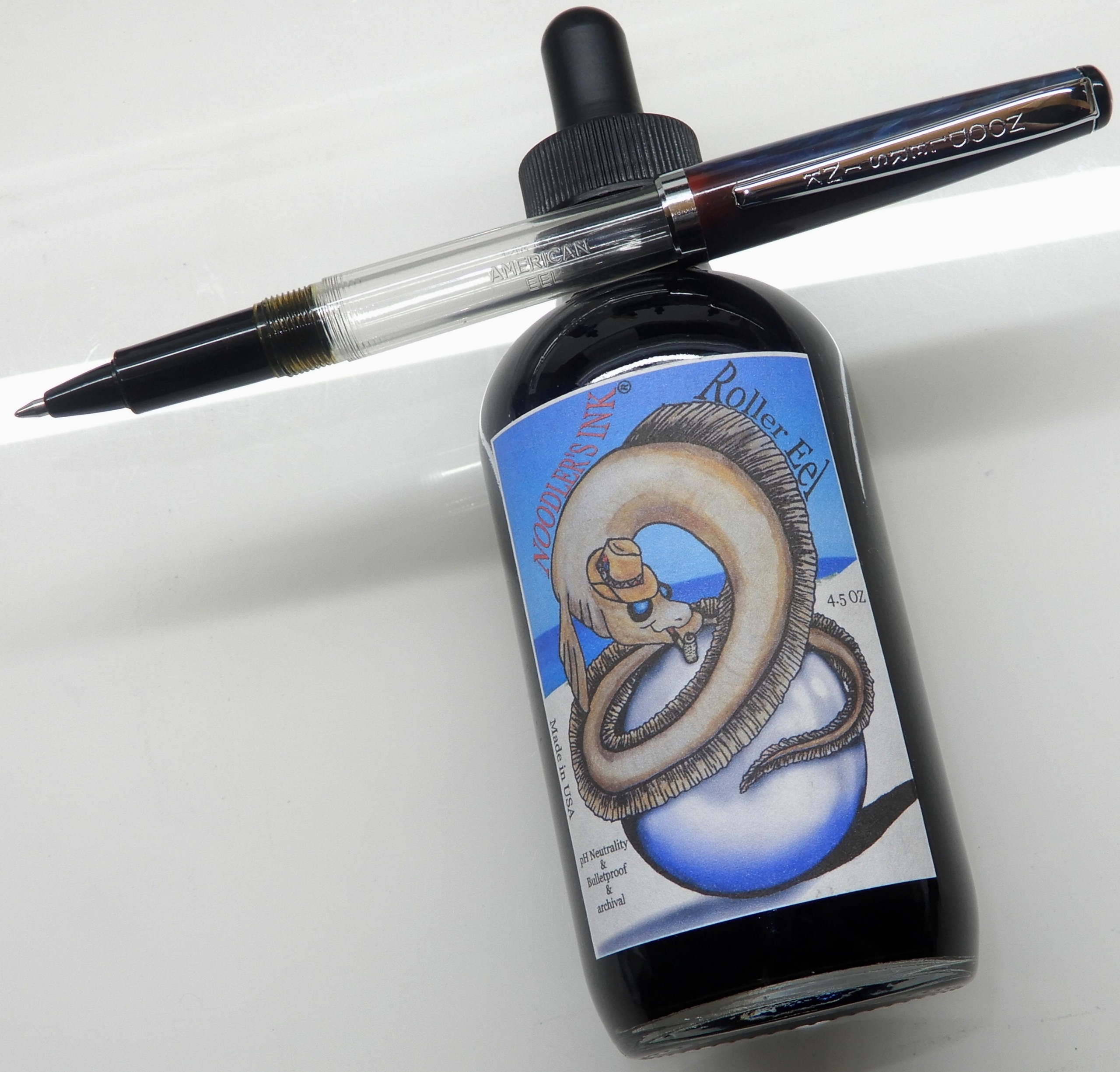 Fountain Pen Ink - Eel Black, 3 oz.